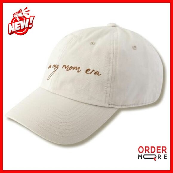 Beige Baseball Cap with Ponytail Hole, Adjustable Velcro Closure, Embroidered main image 7